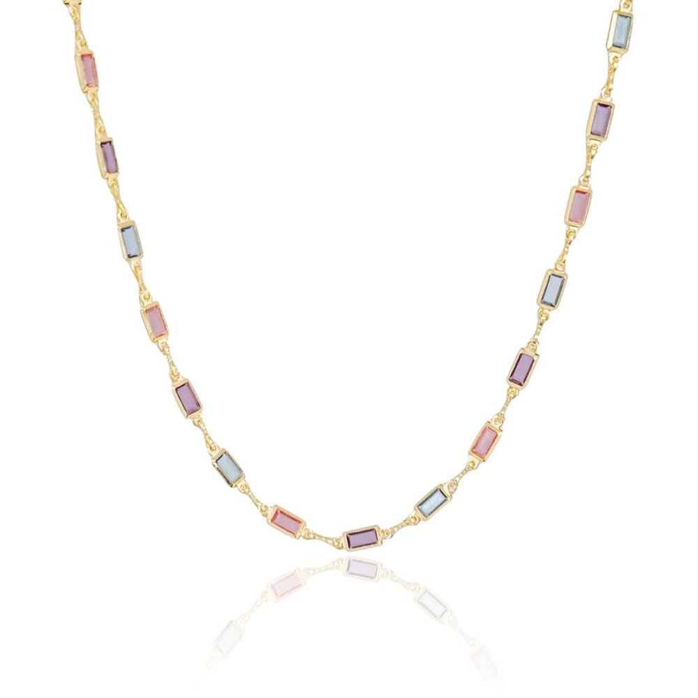 Unique gemstone necklace